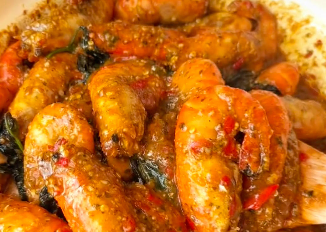 咖喱罗氏虾的做法