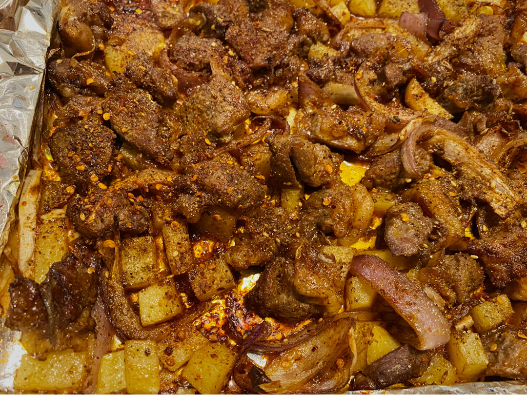 曾经的可乐猫做的烤箱版烤羊肉