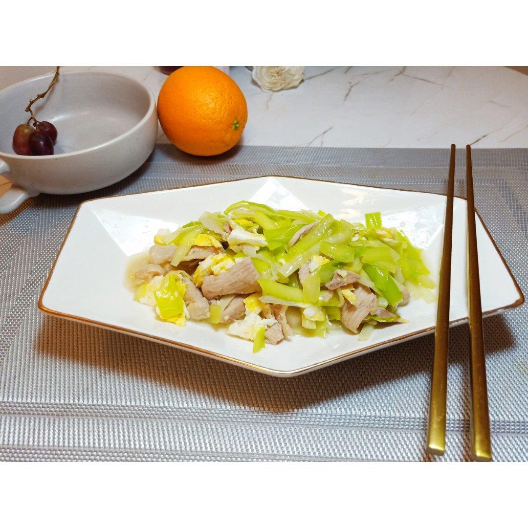 可素食 | 韭黄榨菜炒肉丝