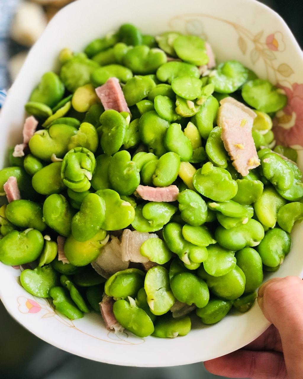 咸肉豆板