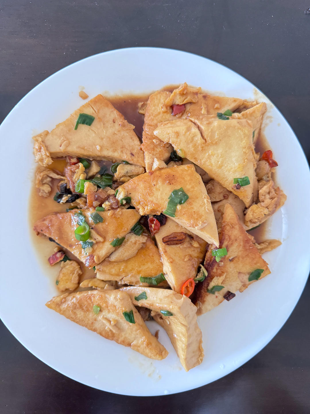 焖煎豆腐