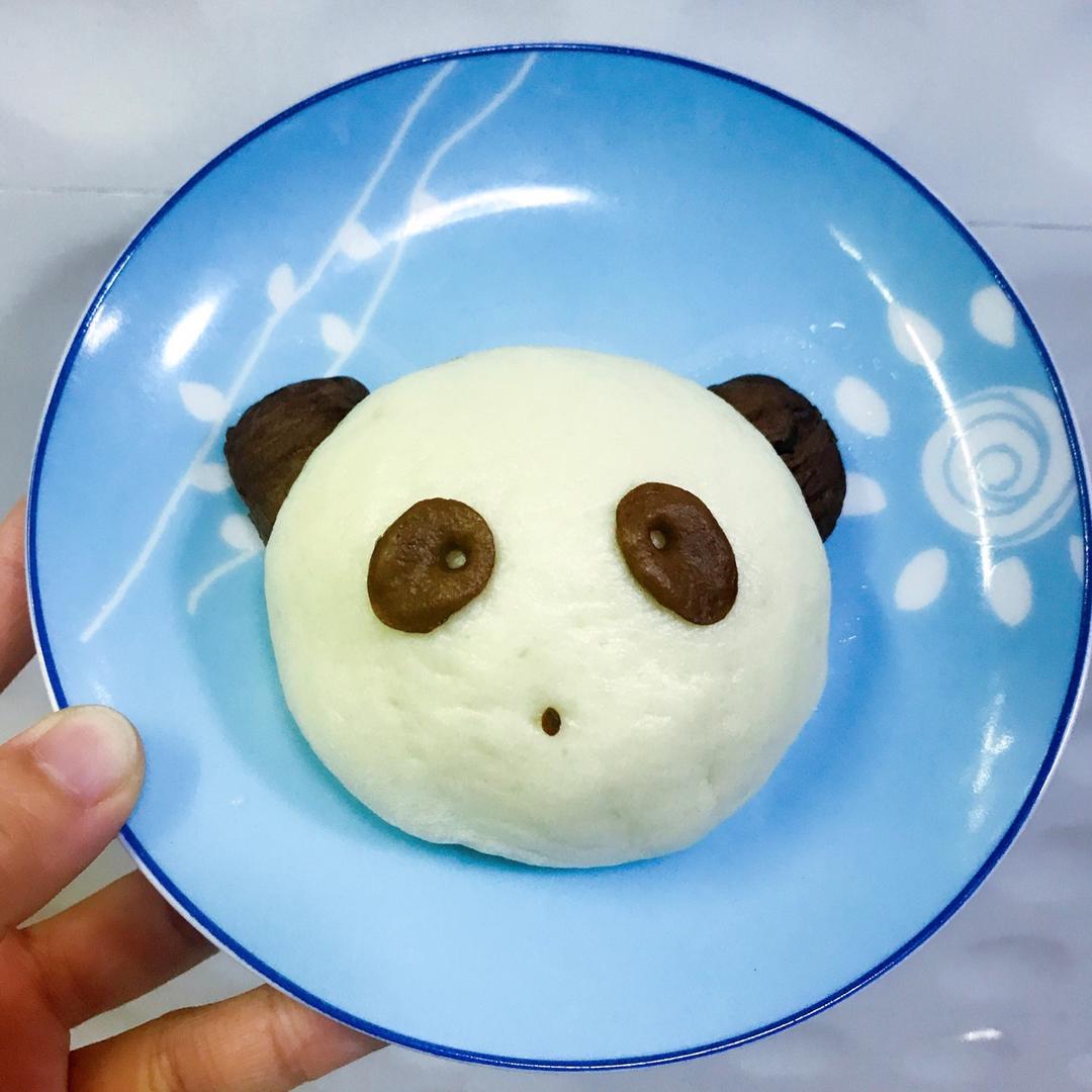 熊猫豆沙包&紫薯包