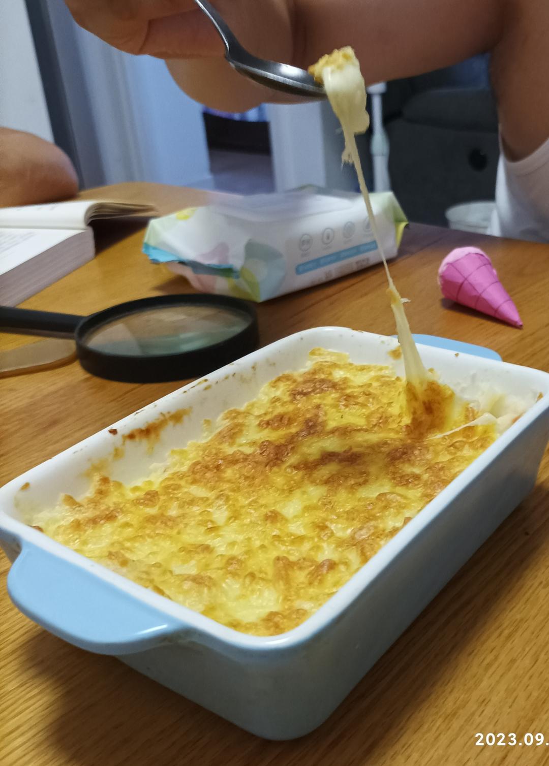 芝士焗土豆泥（烤箱版），小朋友们最爱