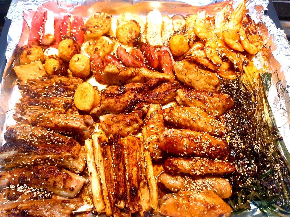 maryluke做的烤箱拼盘烧烤