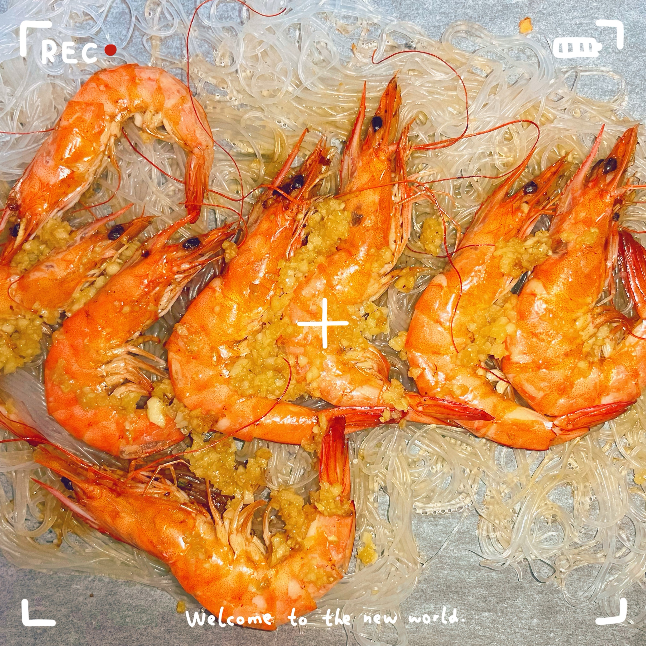蒜蓉粉丝烤“大”虾，一口一个超满足的做法