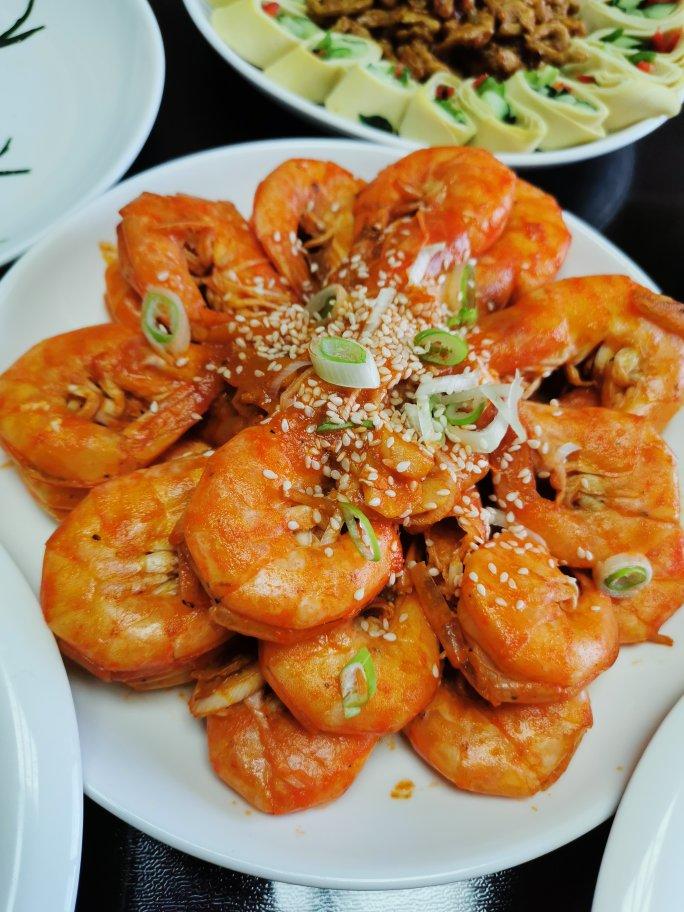 黄晓明茄汁大虾－中餐厅