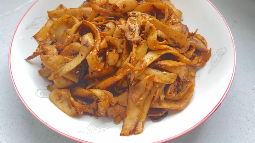 越嚼越香‼️比肉还要好吃👉干煸孜然杏鲍菇