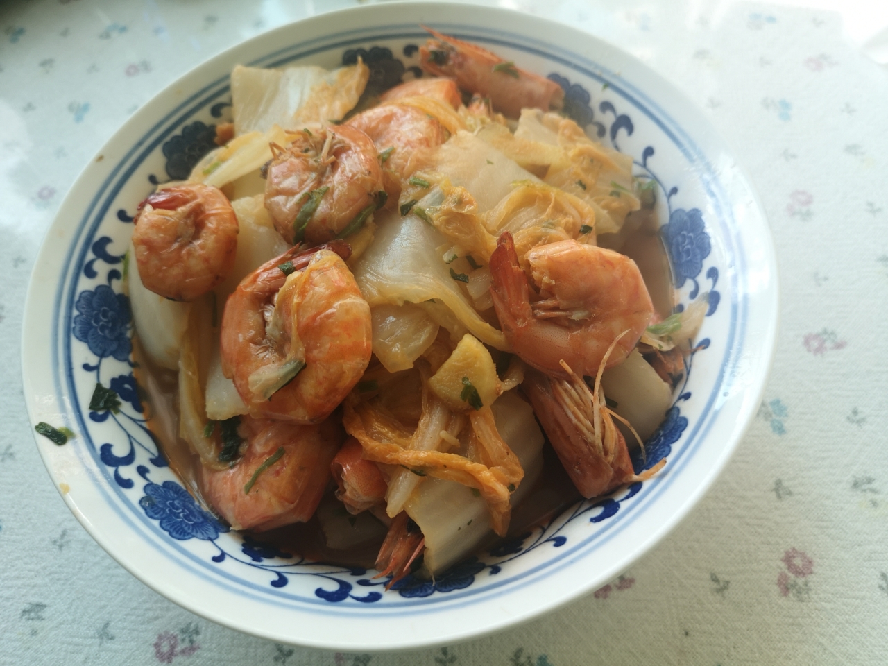 大虾炖白菜