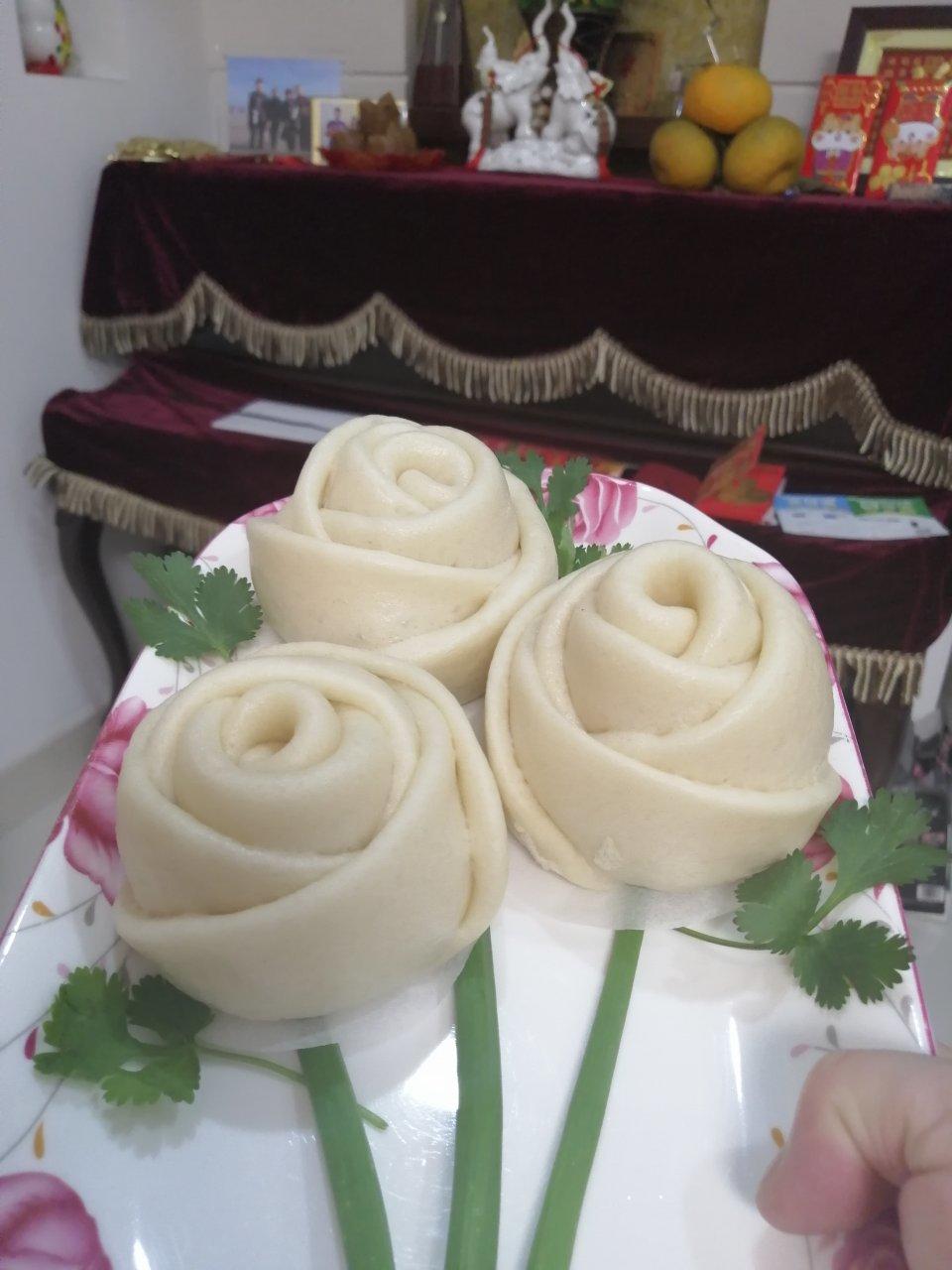 玫瑰花馒头