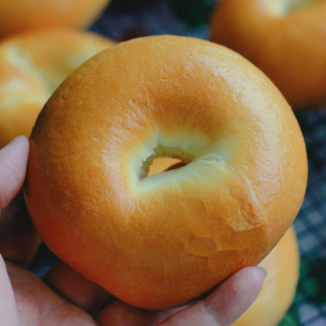 奶盐芝麻贝果🥯超香der～超快手～发酵时间短～超好吃😋