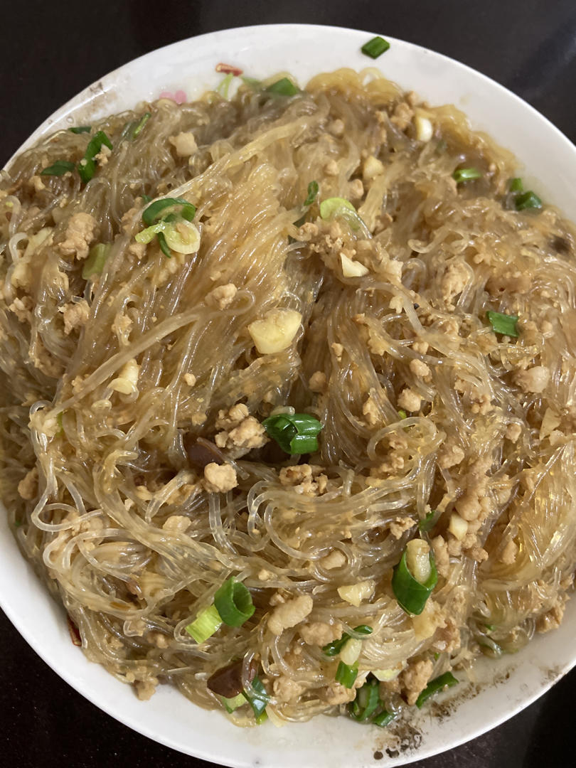 肉末粉丝煲（蚂蚁上树，干捞粉丝煲）