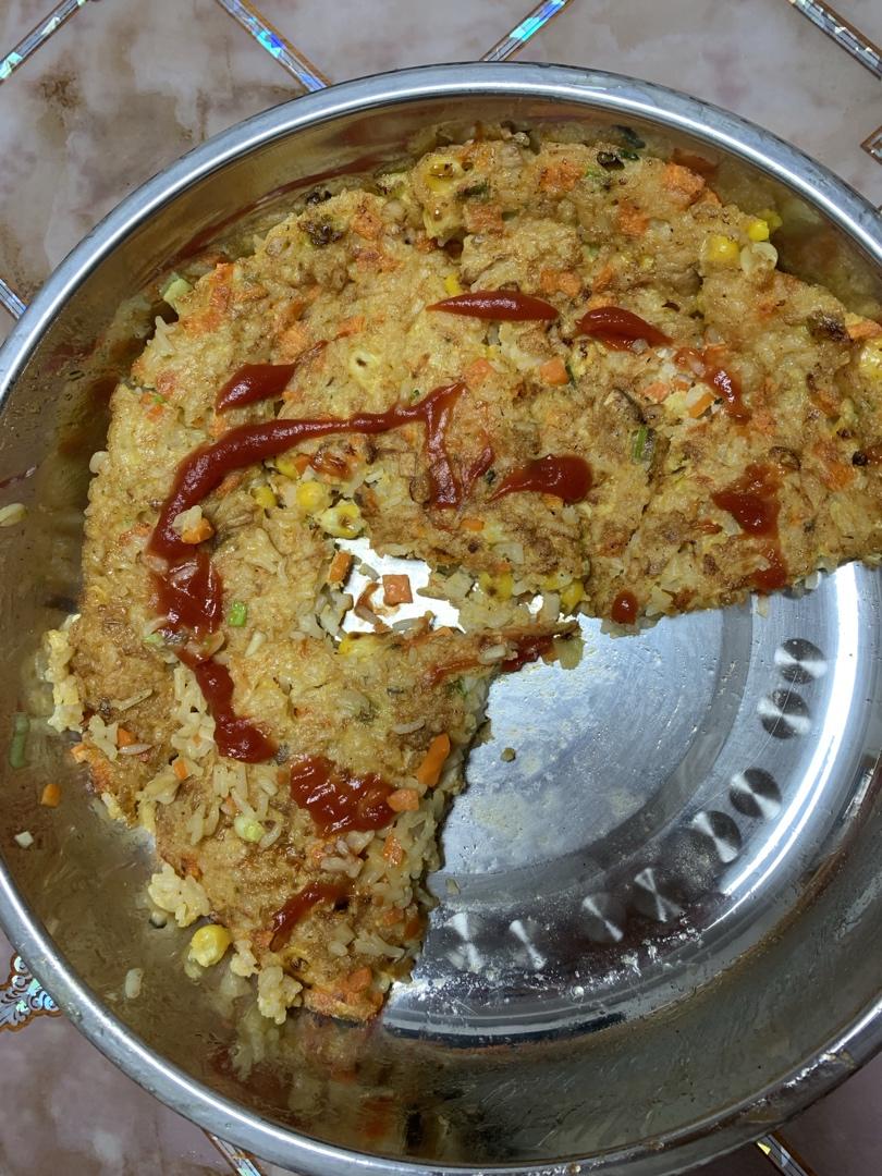 剩饭鸡蛋饼