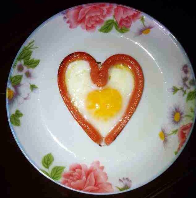 心形煎鸡蛋