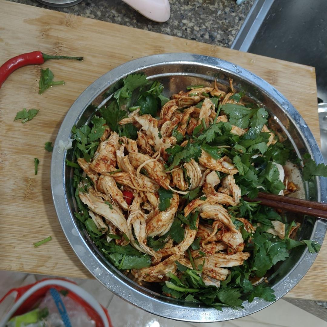 鸡胸肉这样做巨好吃❗️凉拌鸡丝😋低脂高蛋白