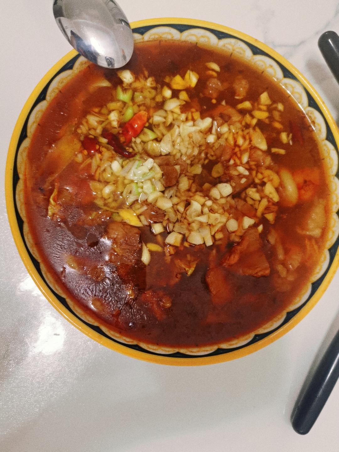 跟四川朋友学的水煮肉片 这也太香了！！
