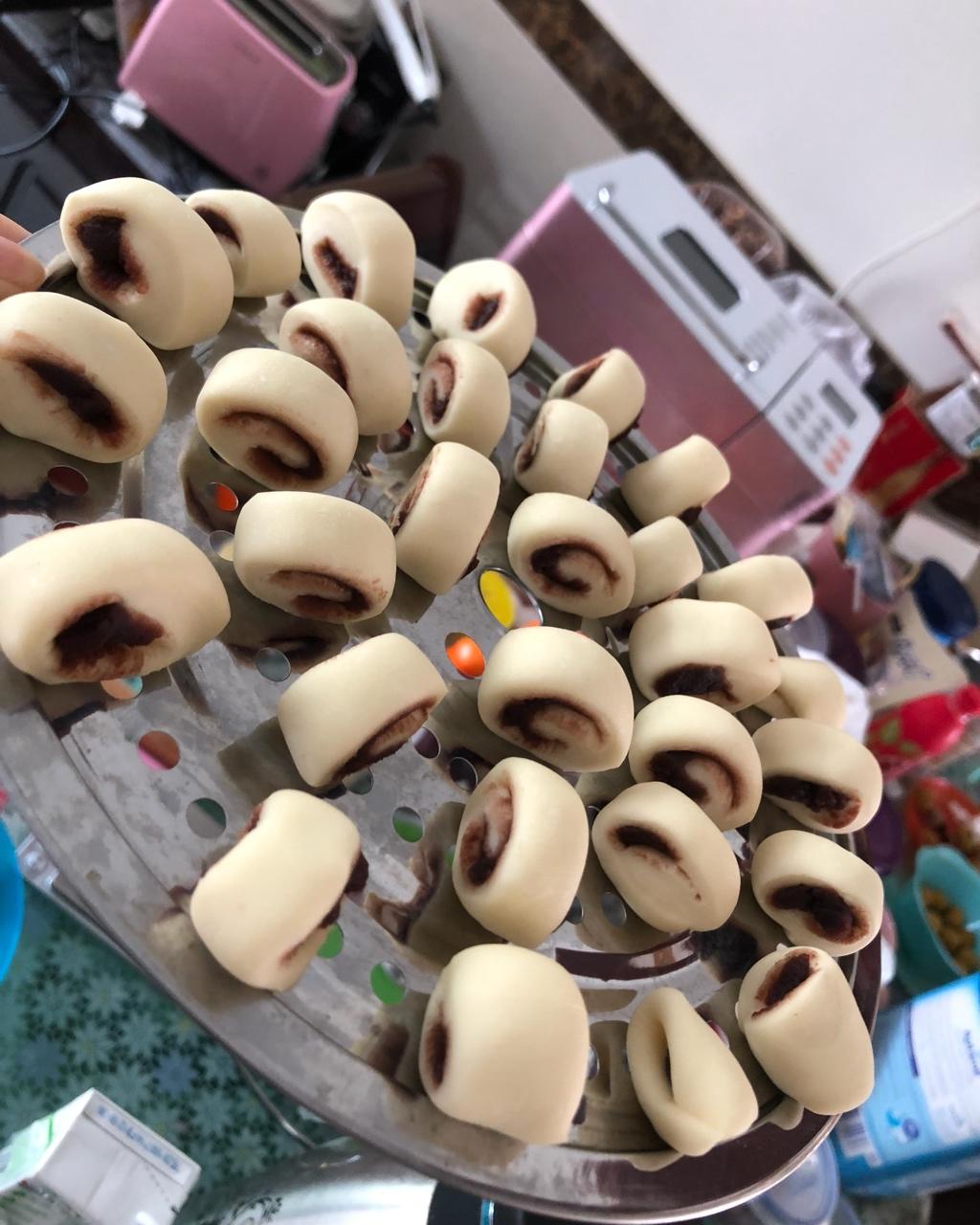 奶香夹心小馒头（一次发酵）