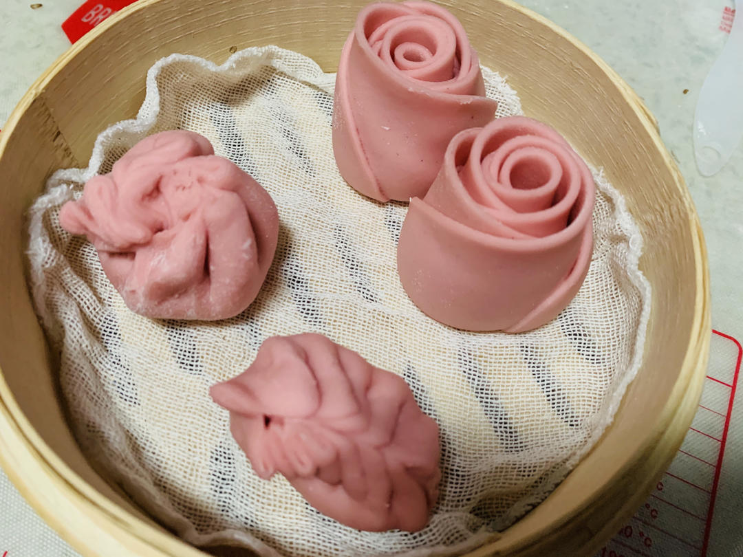 玫瑰花馒头