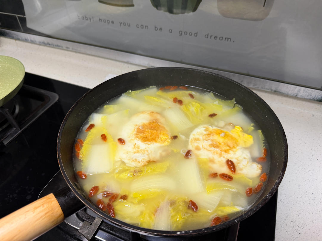 看着平平无奇却很鲜美的白菜鸡蛋汤