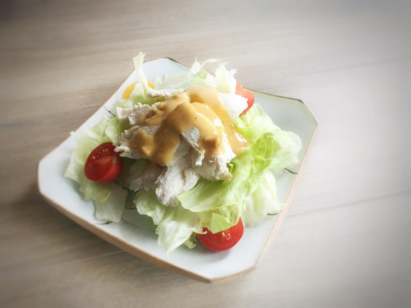日式鸡肉沙拉的做法