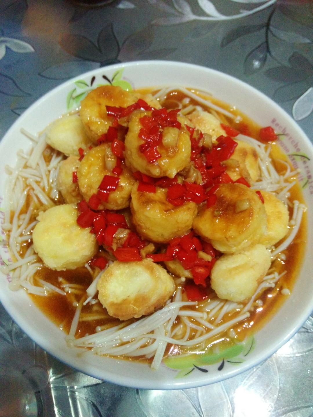 超级下饭菜--金针菇日本豆腐