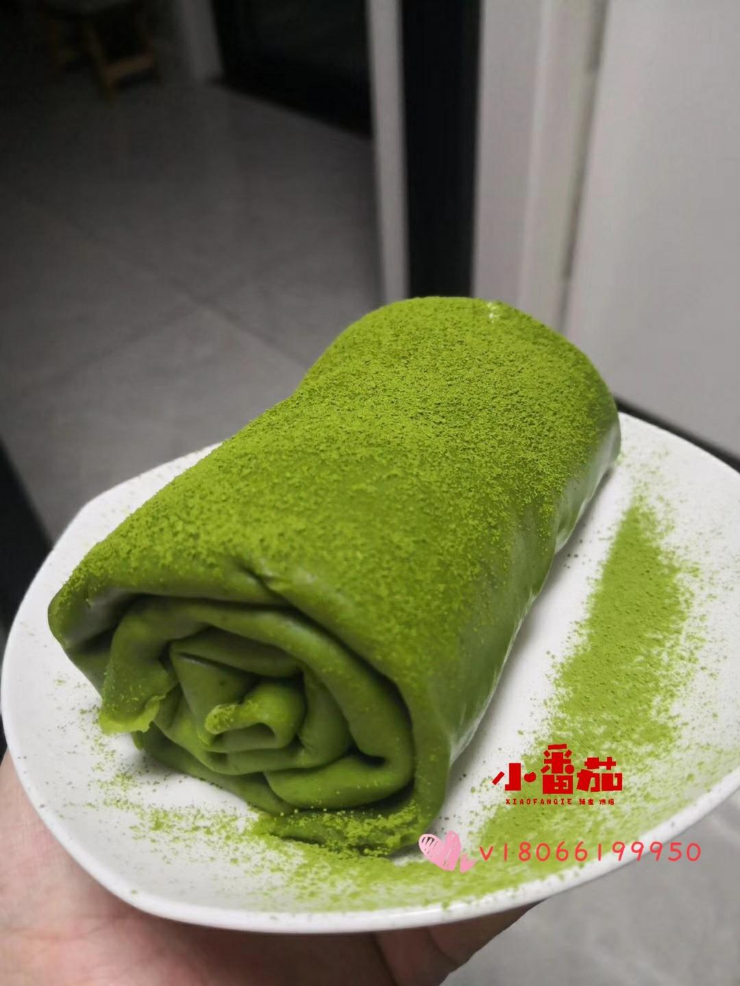 网红ins风抹茶蜜豆毛巾卷~安安原创~