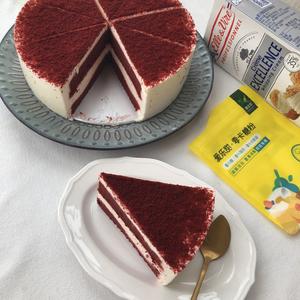 红丝绒酸奶慕斯蛋糕（母亲节蛋糕，零卡糖，自制酸奶，低脂健康，好吃不胖）的做法 步骤18
