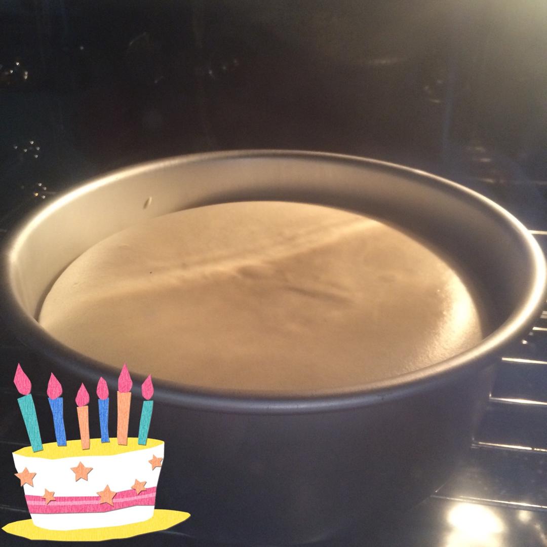 八寸戚风蛋糕（生日蛋糕坯）附六寸配单