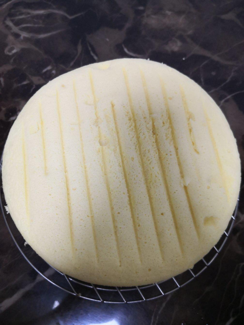 零失败戚风蒸蛋糕（8寸）可做蛋糕胚（另附红丝绒蒸蛋糕做法）