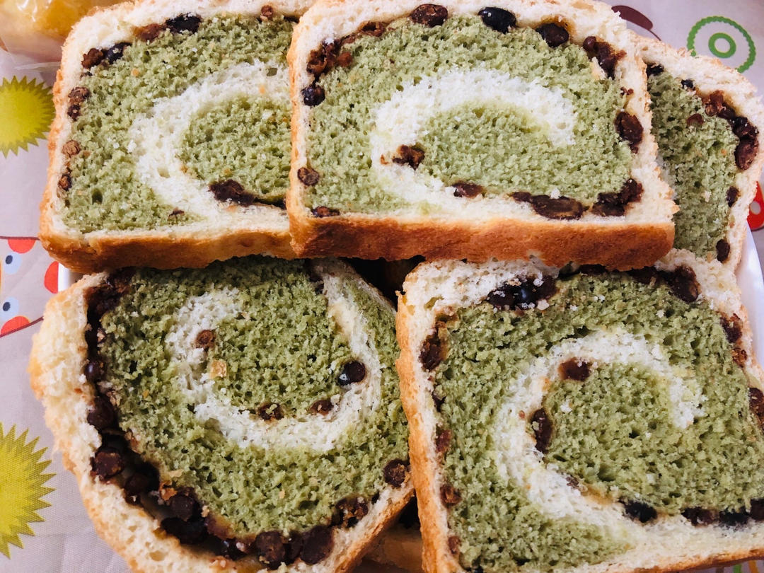 最正宗的日式抹茶红豆吐司