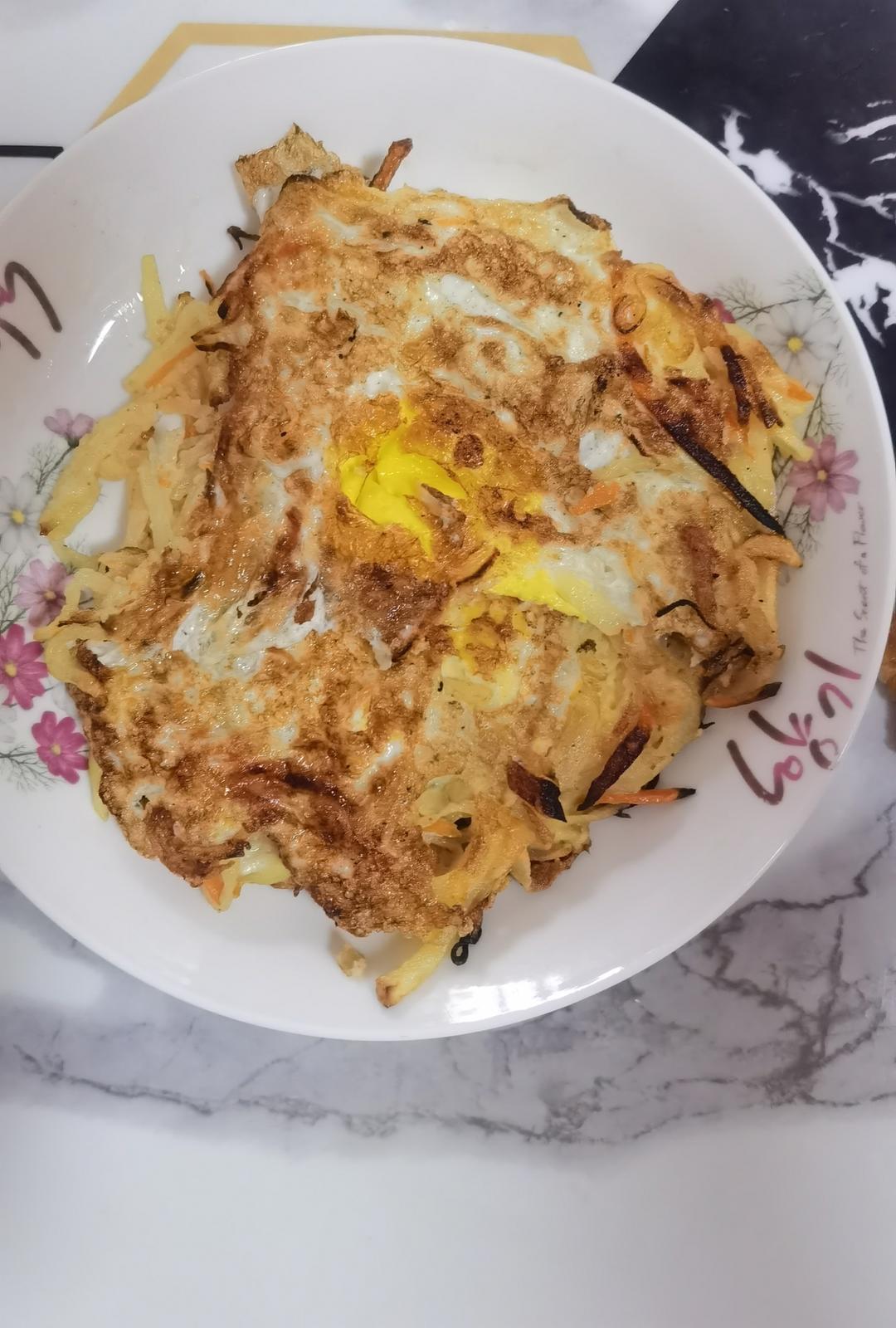 早餐饼(土豆丝饼、土豆丝鸡蛋饼)