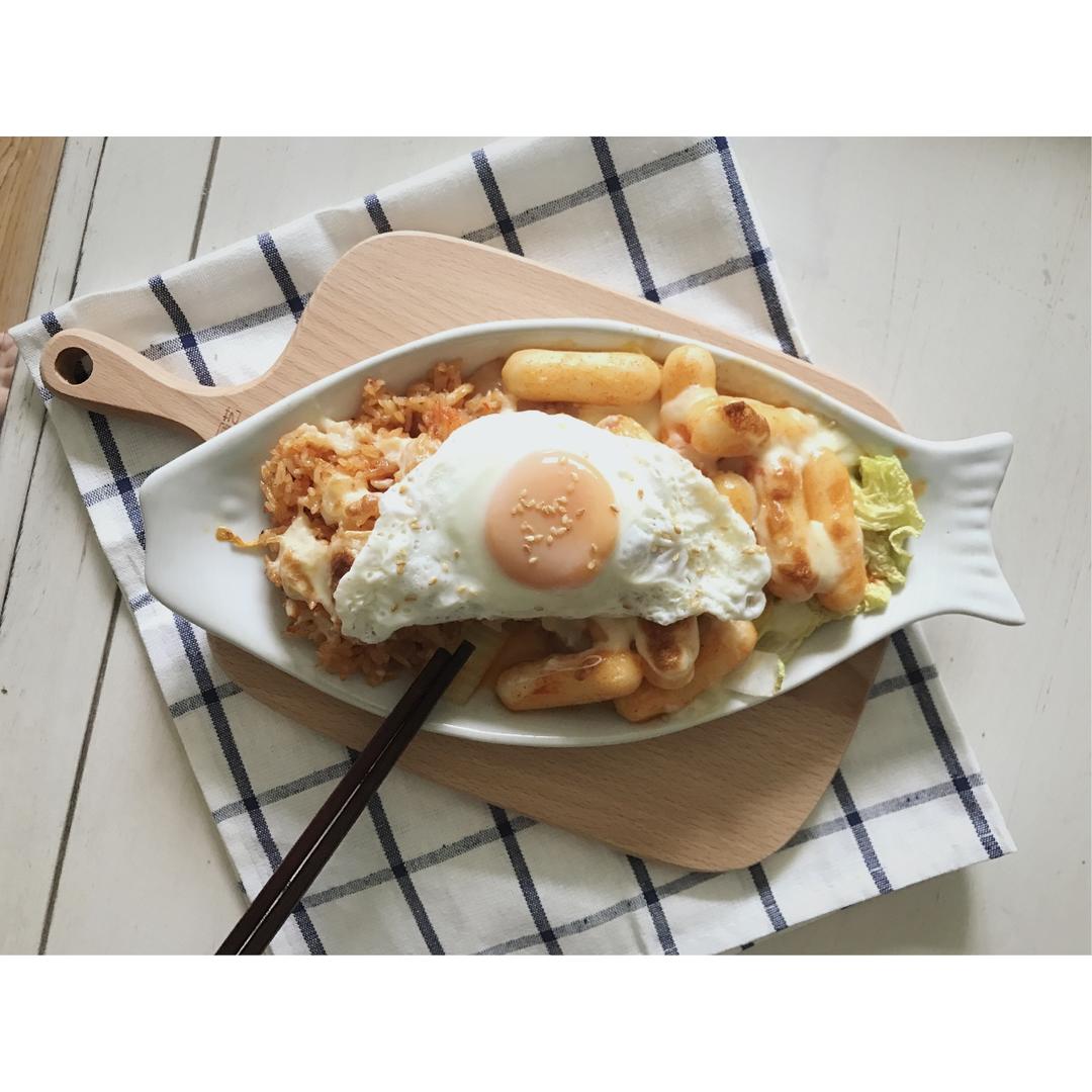 韩式芝士烤年糕