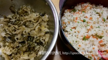 泡菜饭团 ～ 김치주먹밥的做法 步骤3