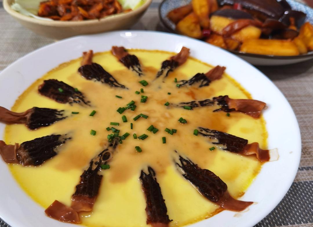 羊肚菌蛋羹