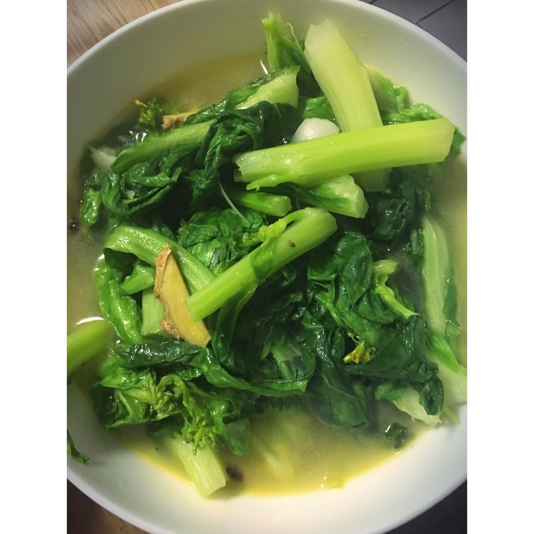 清炒白菜苔尖