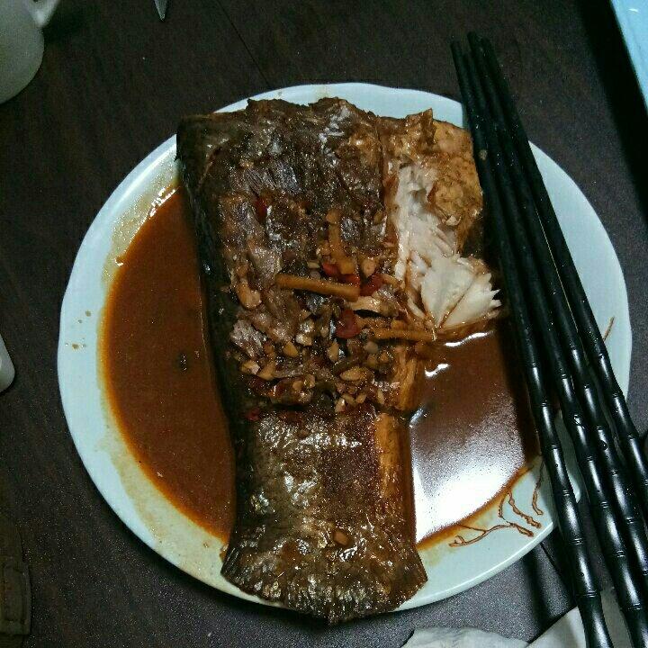 红烧淡水鱼