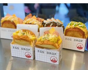 网红EGG DROP芝士厚蛋烧三明治 🥪『平底锅美食』的做法 步骤11