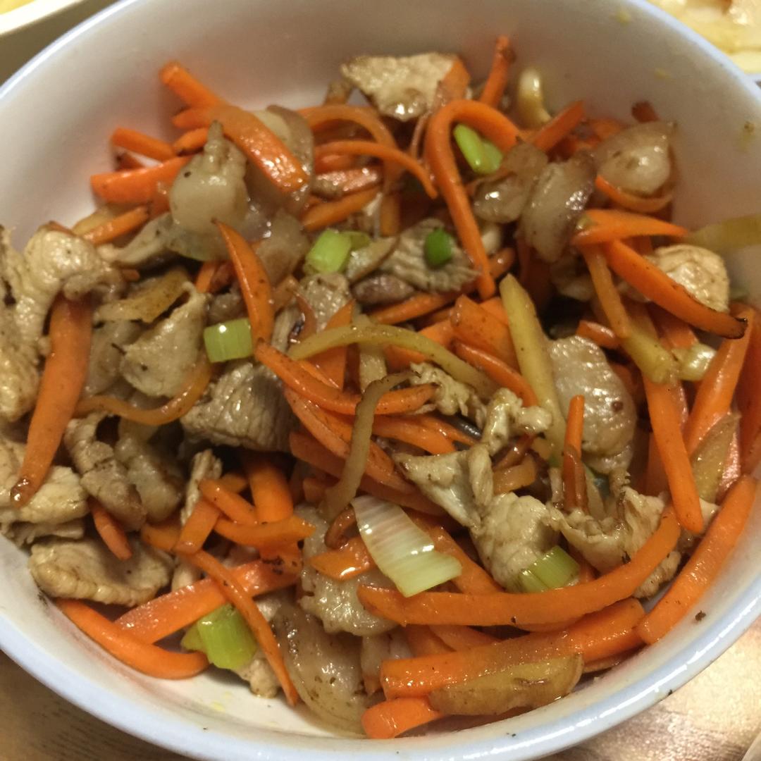 胡萝卜炒肉