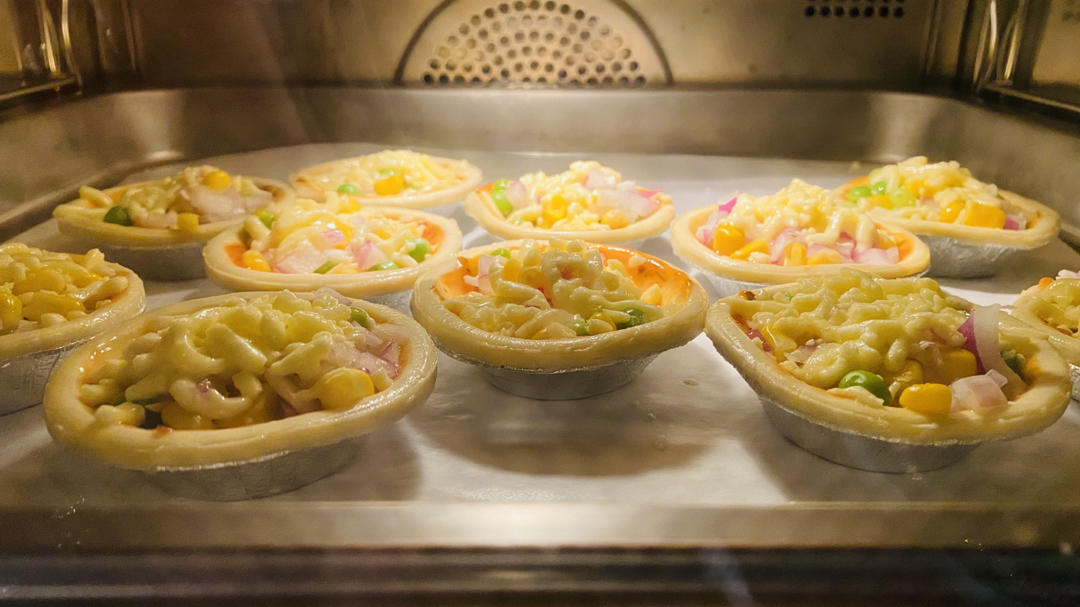 迷你小披萨   蛋挞皮版