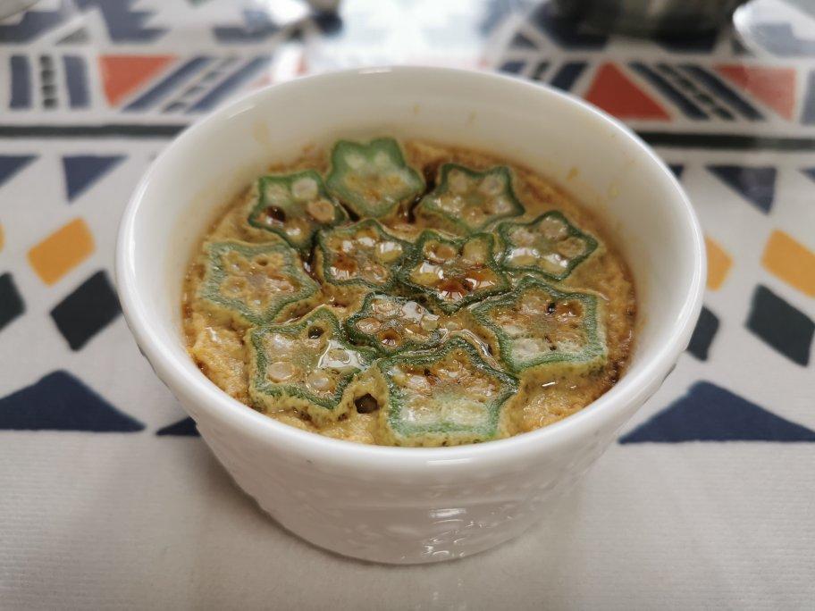 颜值控-做一朵开在碗里的花秋葵蒸水蛋