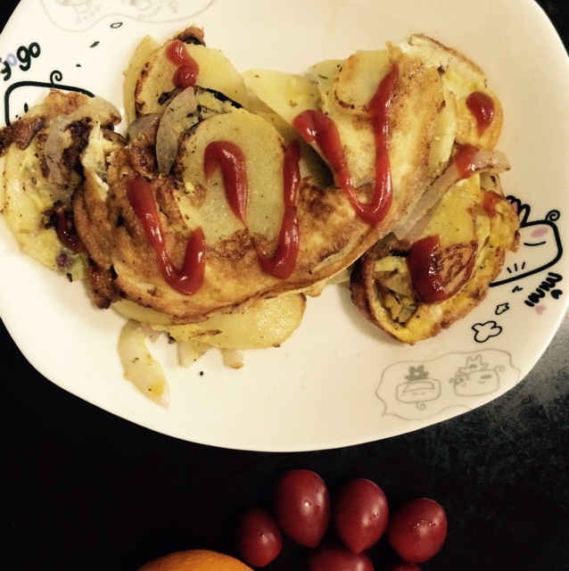 西班牙土豆煎蛋饼