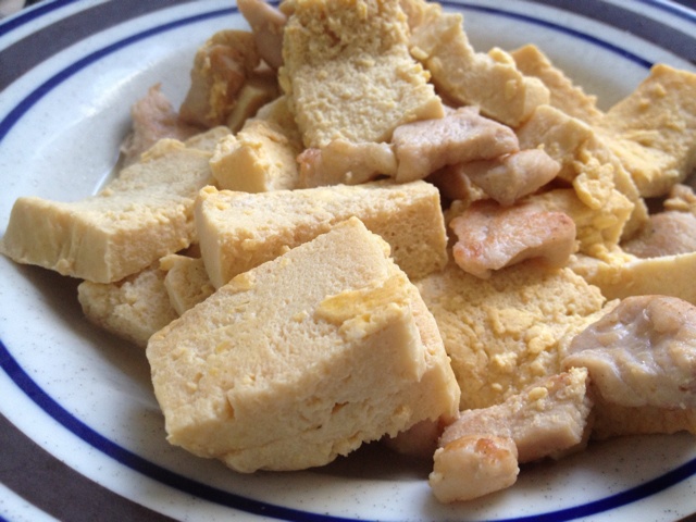 高蛋白餐谱---鸡胸肉炒鸡蛋豆腐