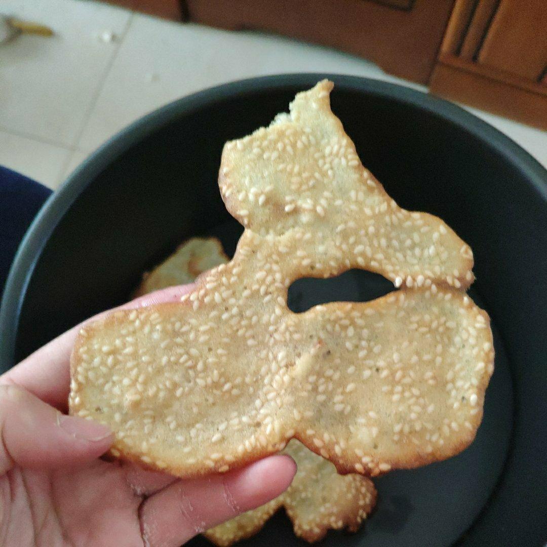 芝麻薄脆蛋白饼干