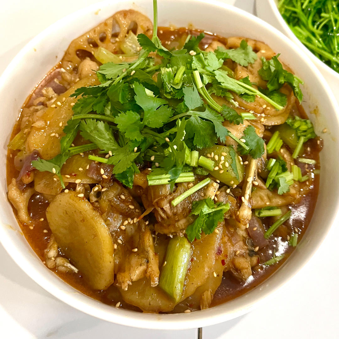 干锅牛蛙