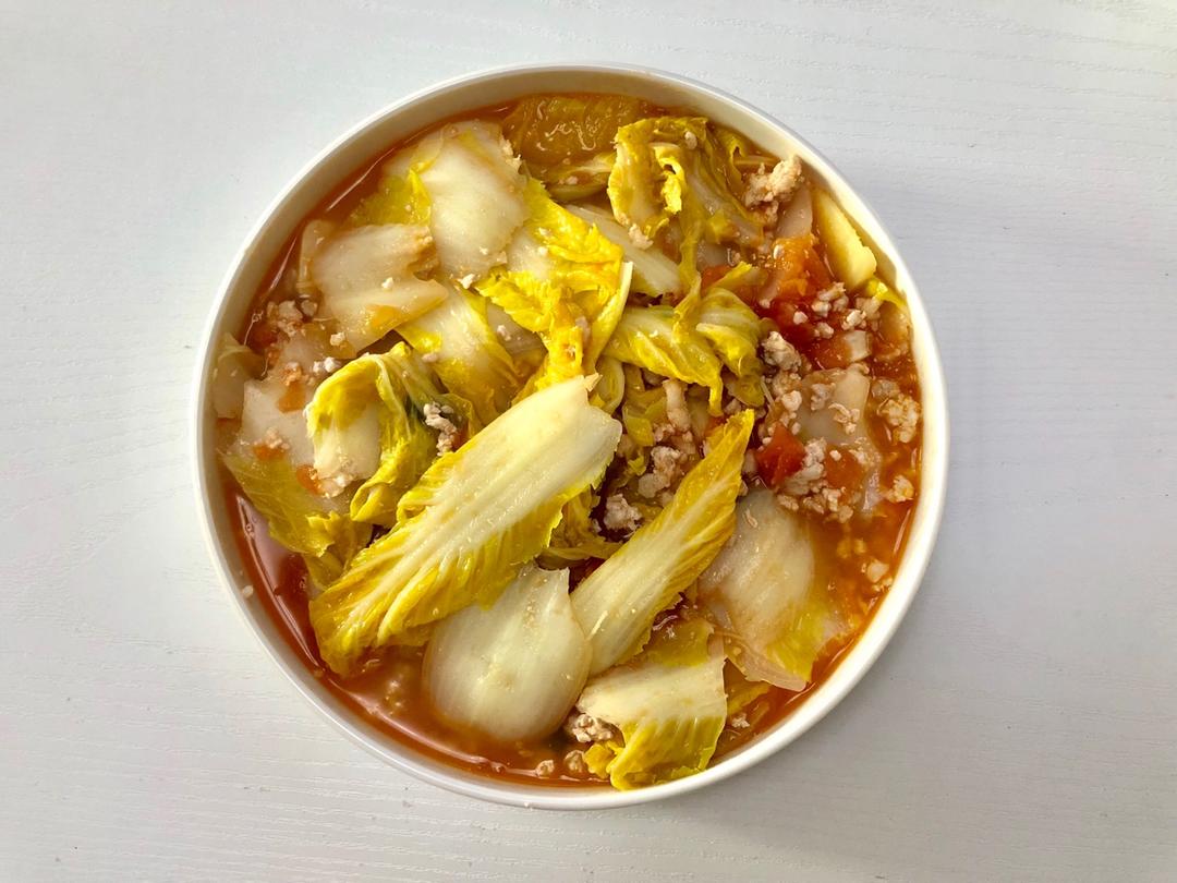 西红柿炒大白菜