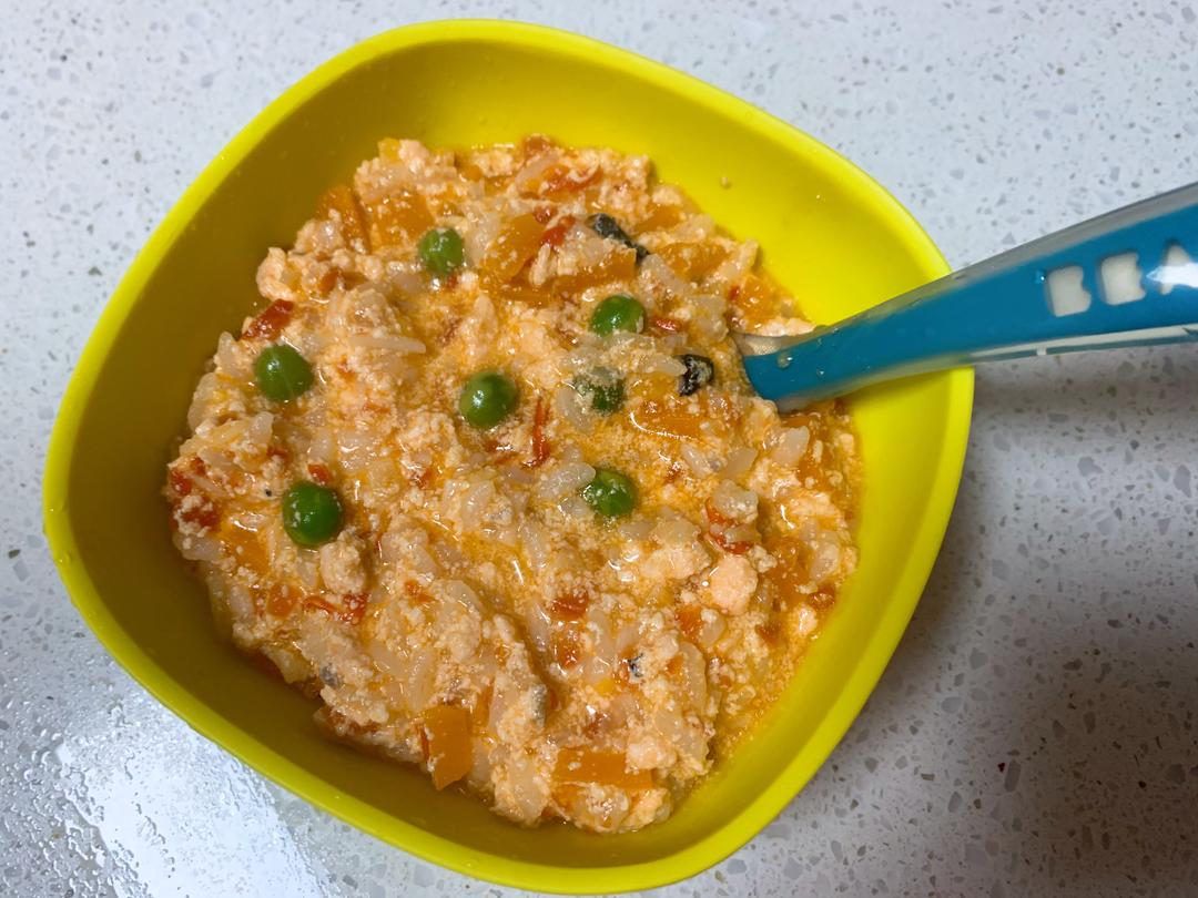 奶香三文鱼南瓜烩饭的做法