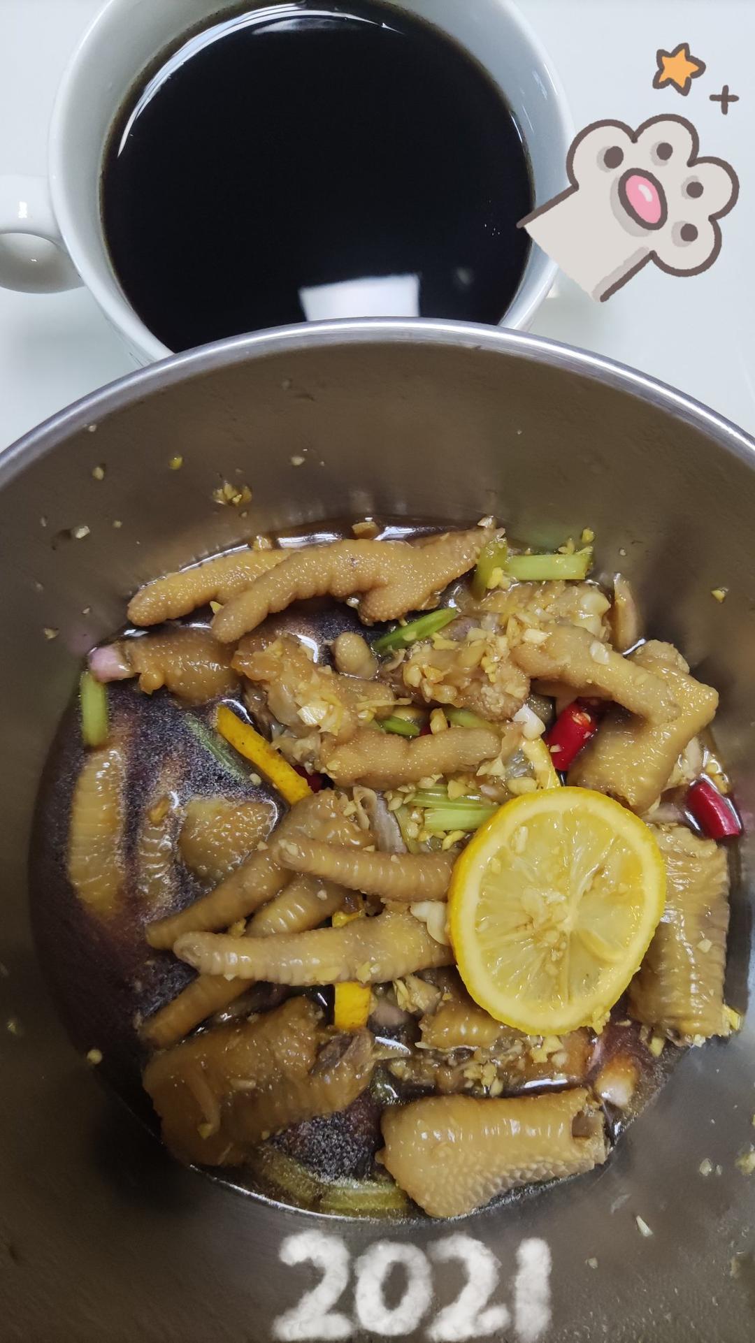 抖音网红百香果柠檬凤爪