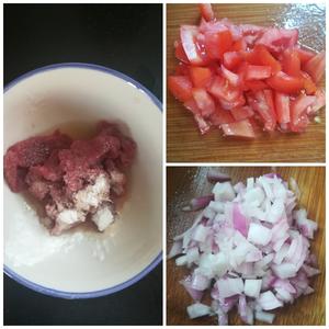 简单日常版西红柿牛肉意大利面的做法 步骤2