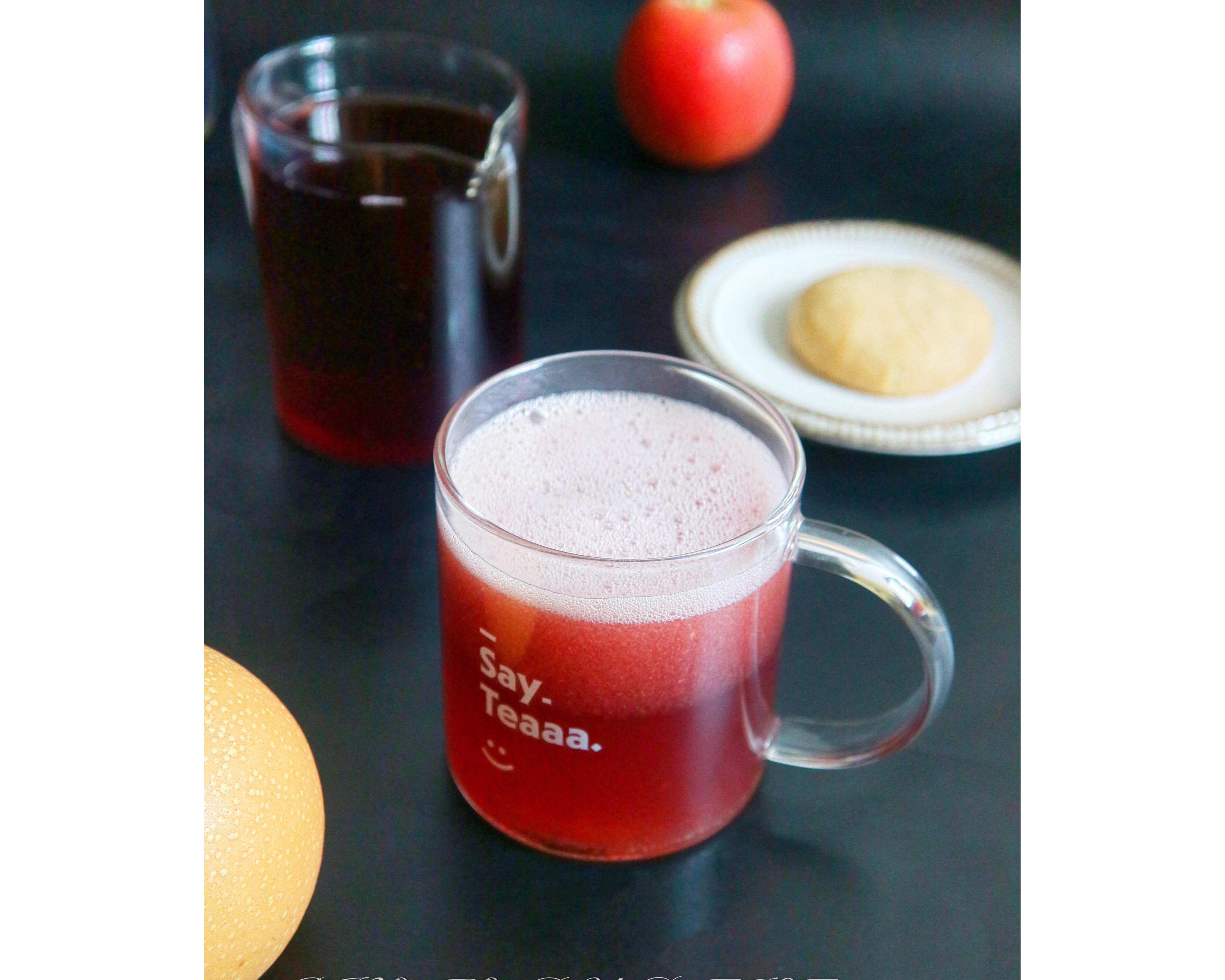 纯纯的蔓越莓梨汁（秋季养生饮品）的做法