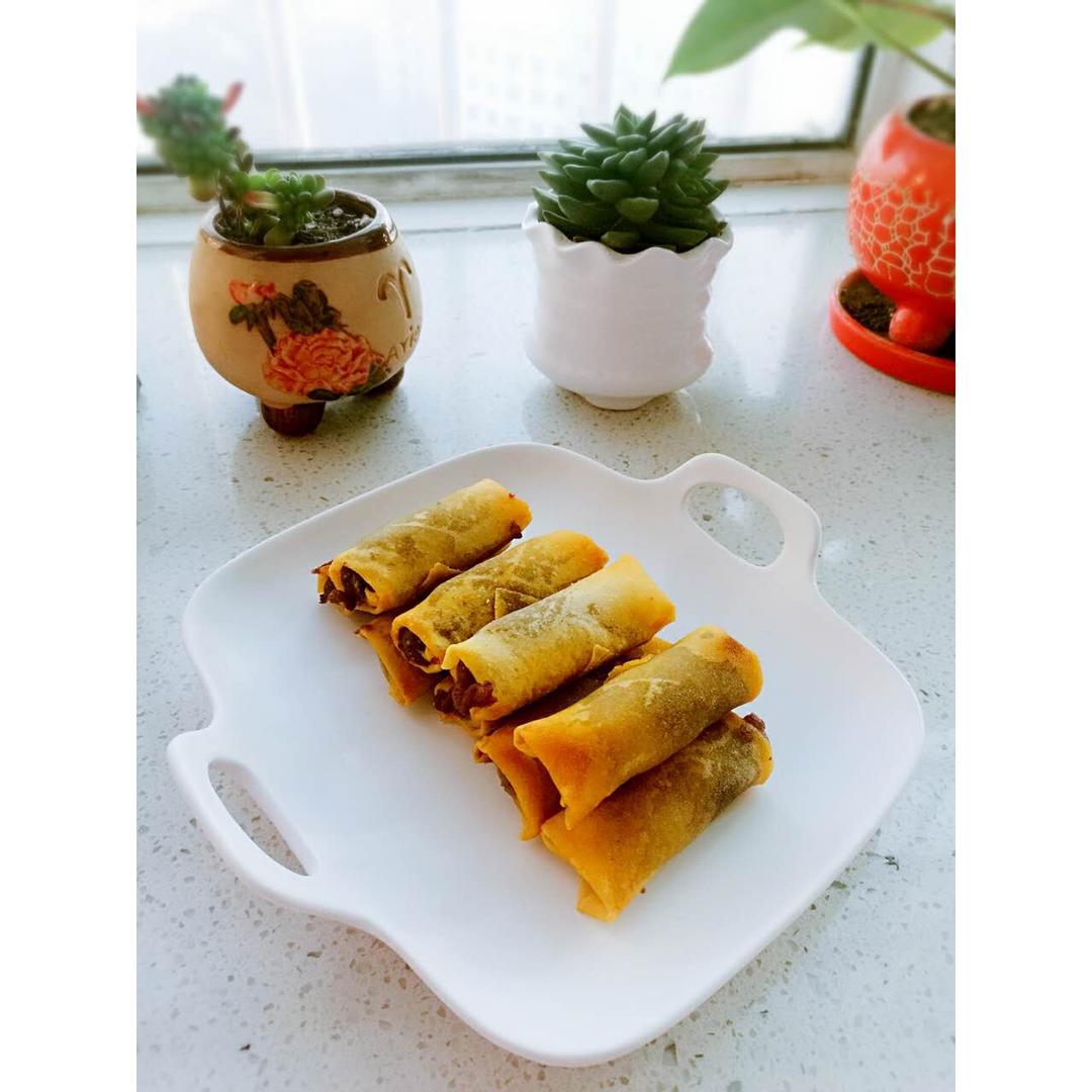 豆沙春卷