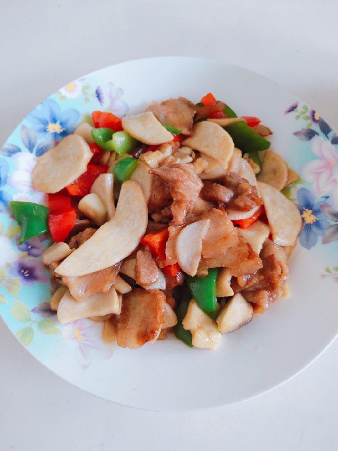杏鲍菇炒肉片